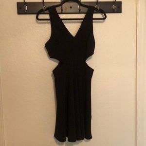 Black dress with cutouts